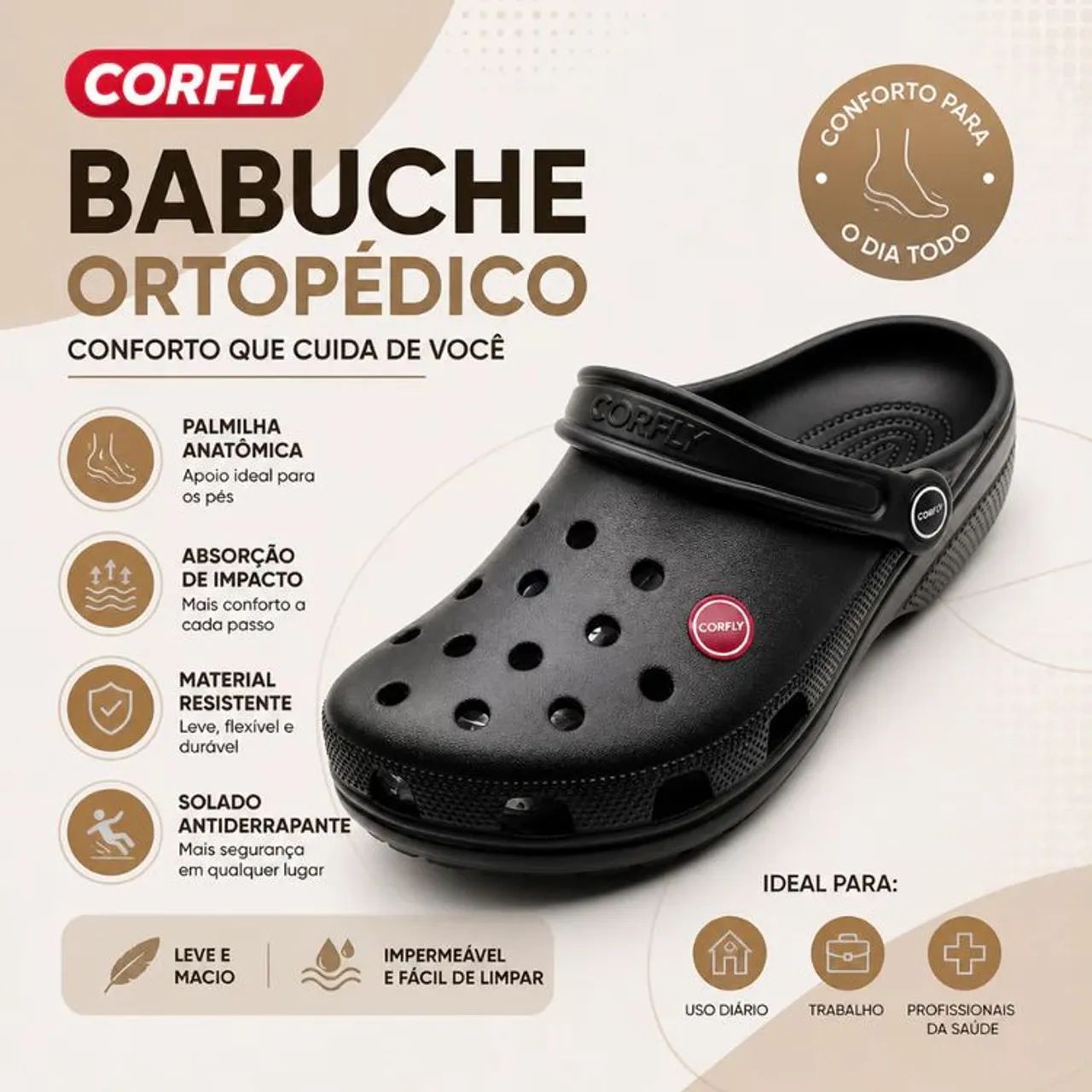 Babuche ortopédica 