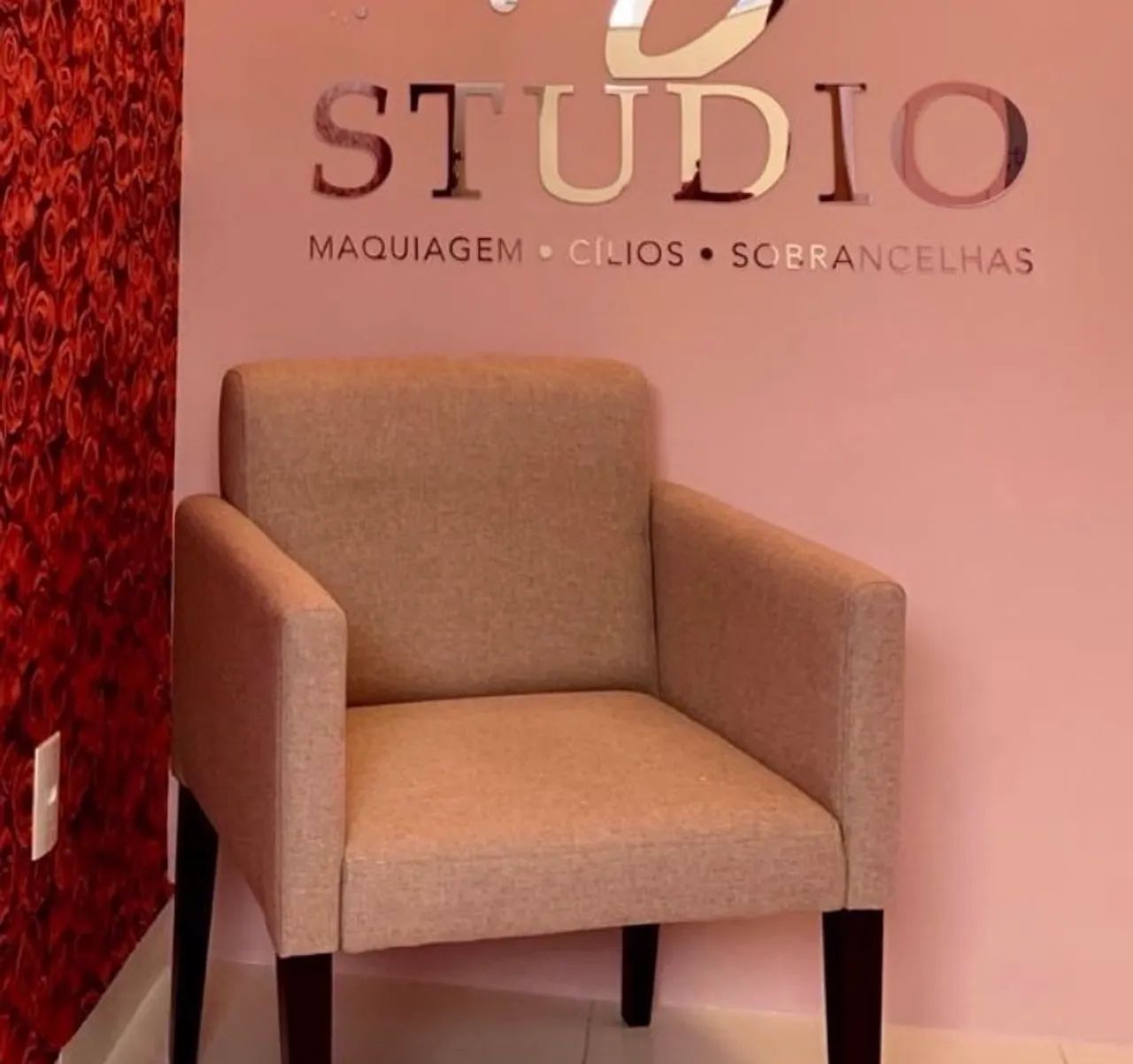 POLTRONA DE LINHO ROSÉ - Foto 3