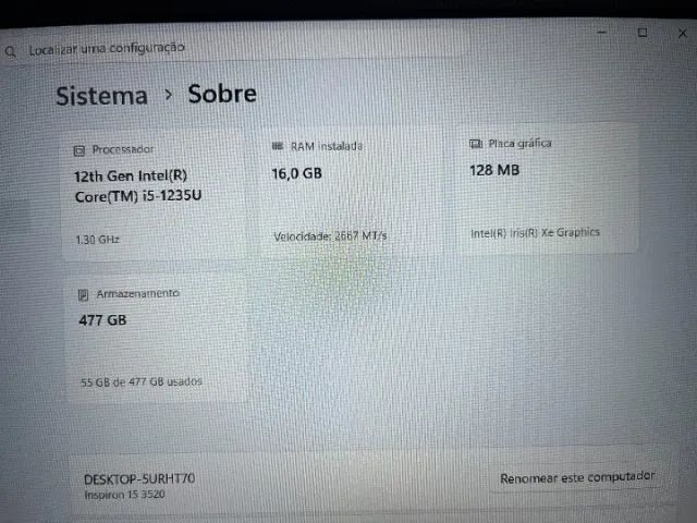 Notebook Inspiron 15 3520 - i5 12th Gen - Foto 4