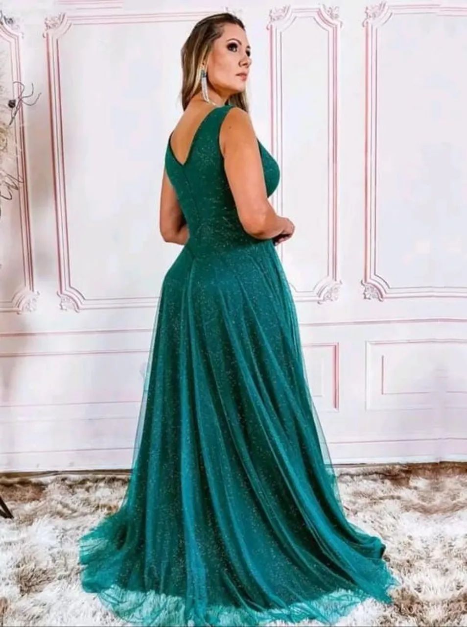 Vestido verde para festas e casamentos  - Foto 2