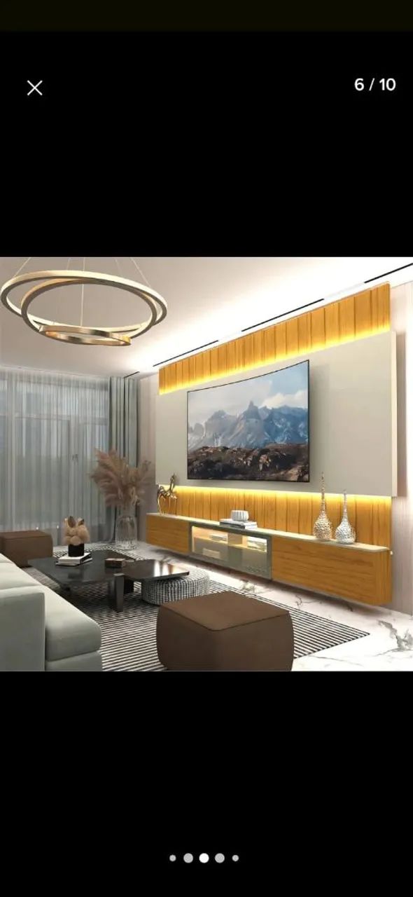 Painel de Sala com Reflecta e Led na caixa - Foto 4