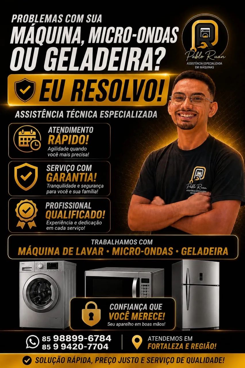 CONCERTO E MANUTENÇÃO EM MÁQUINA DE LAVAR 