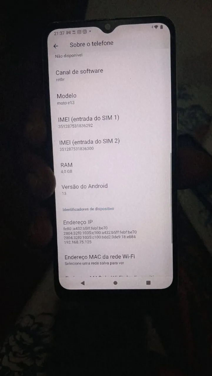 Vendo moto E13 sem detalhes 128G  - Foto 2