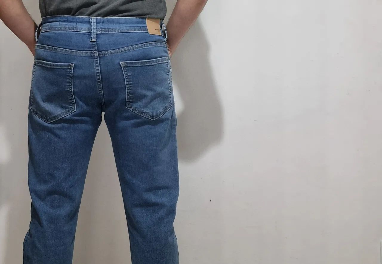 Calça jeans masculina Hering P - Foto 2