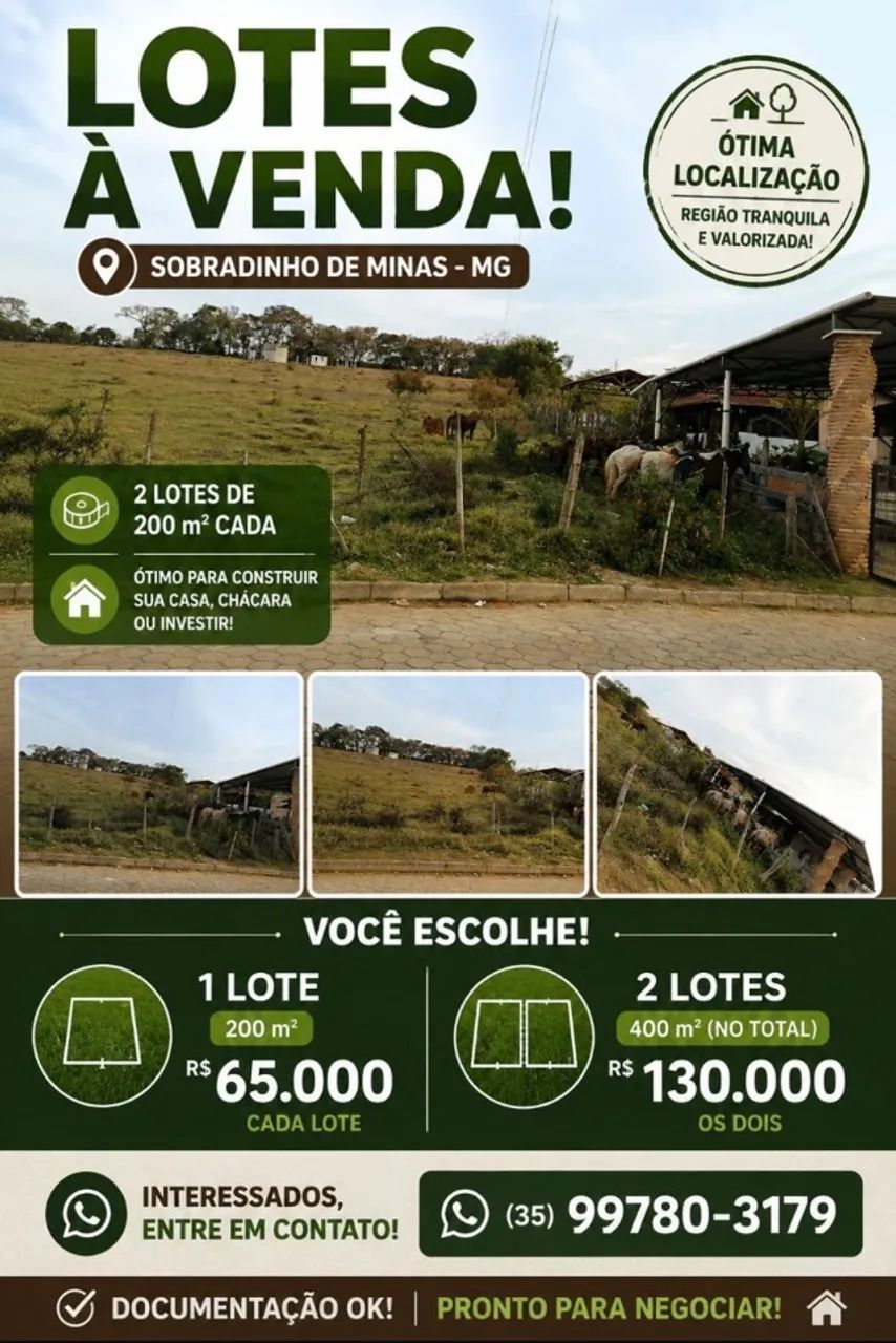 Terrenos Sobradinho de minas