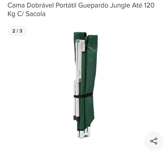 2 CAMAS PORTÁTEIS GUEPARDO - Foto 2