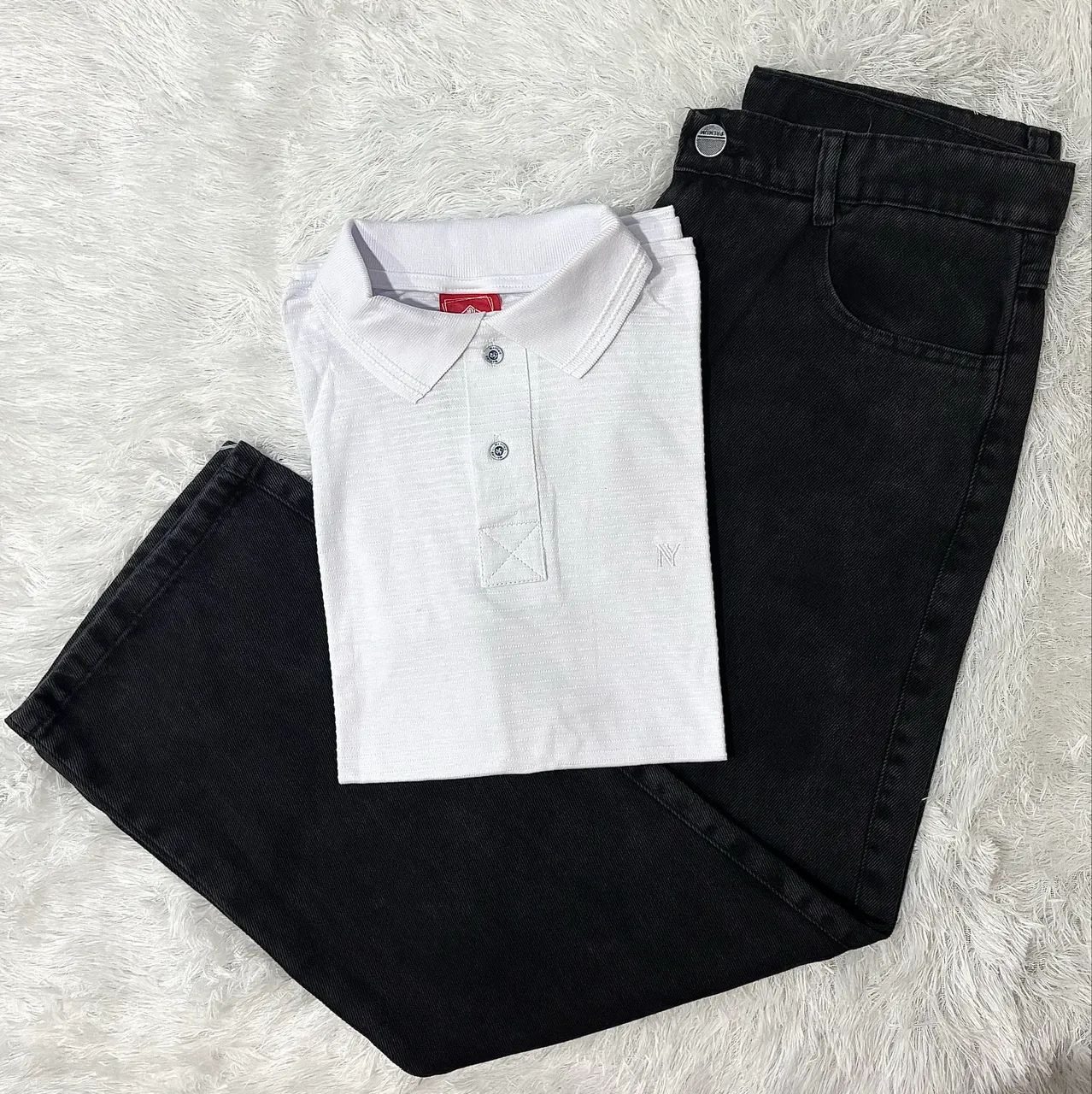 Kit Camisa Polo e Calça Baggy 