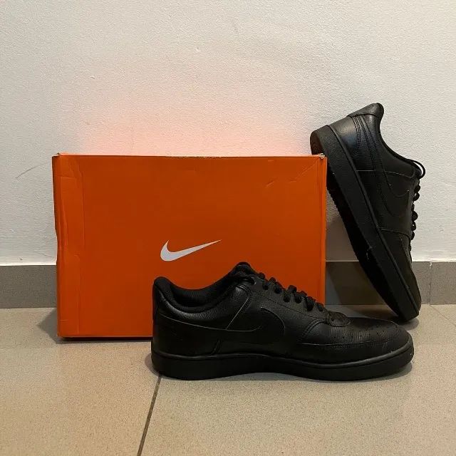 nike court vision low - preto
