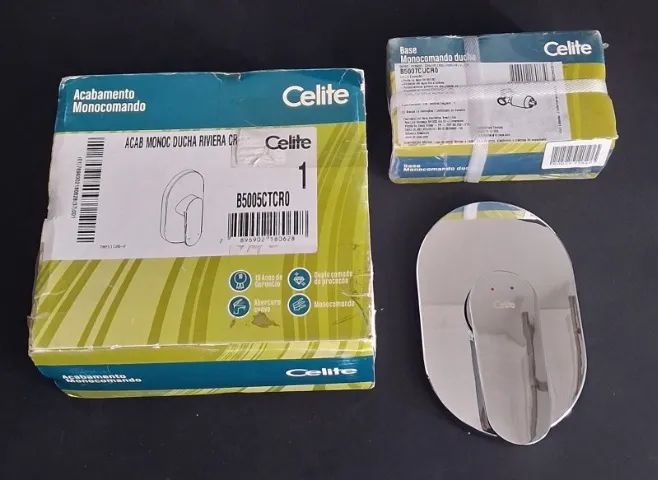 Acabamento monocomando B5005CTCR0 + Base monocomando B5007CUCR0 - Celite (Aceito Cartão) - Foto 3