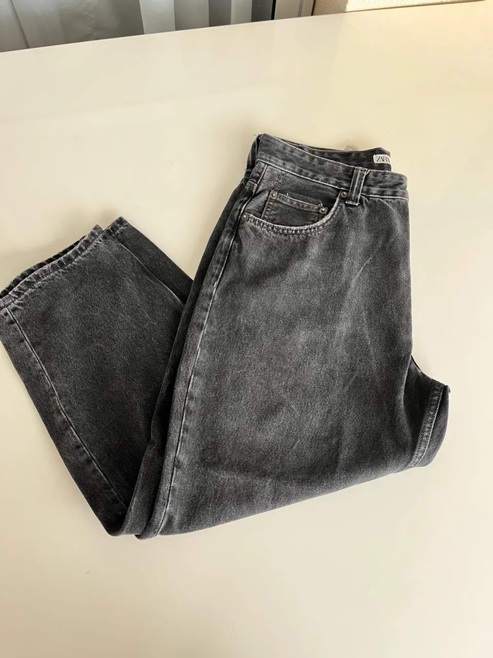 Calça jeans preta zara