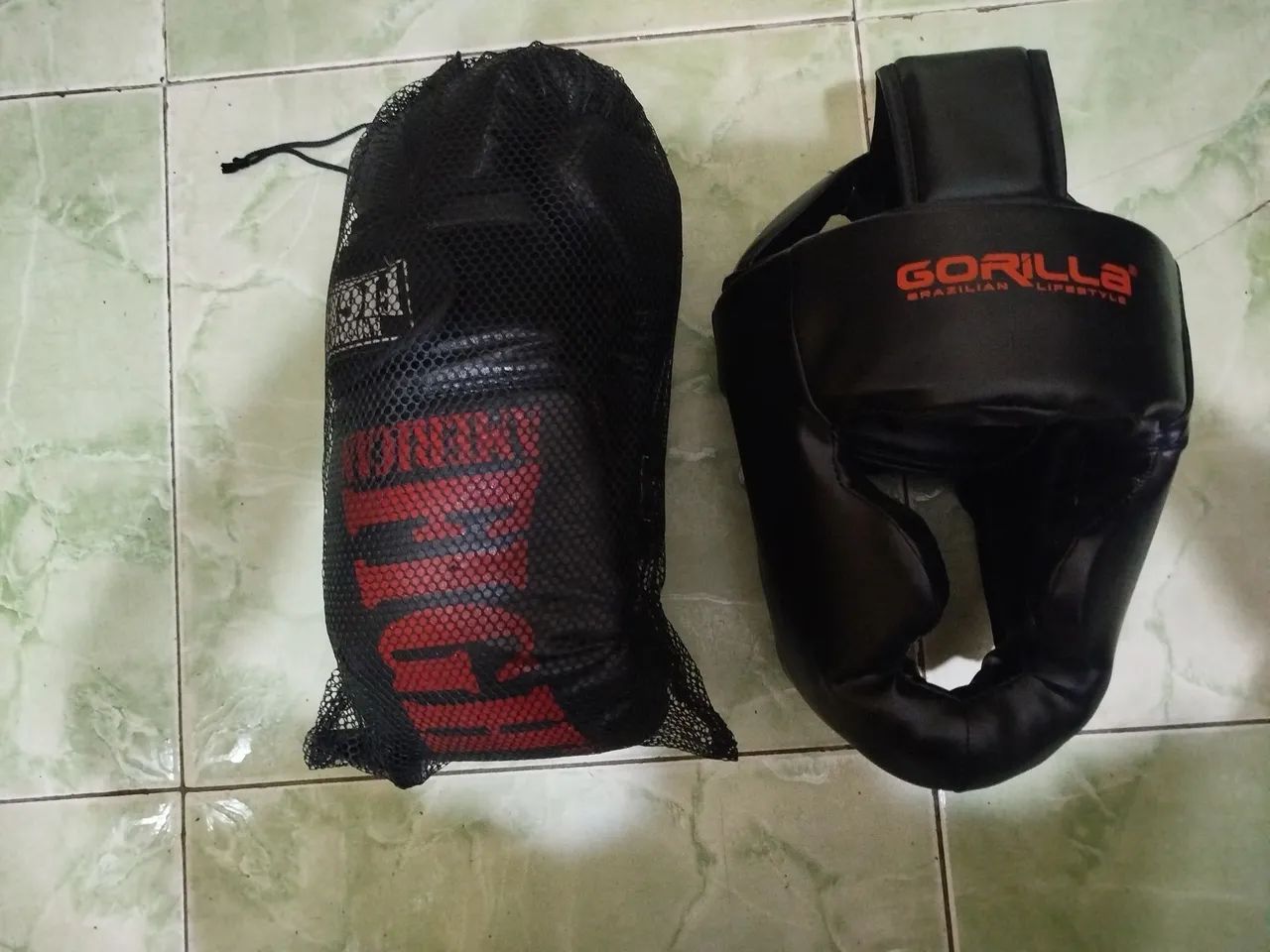 Kit Luvas e capacete muay thai  - Foto 5