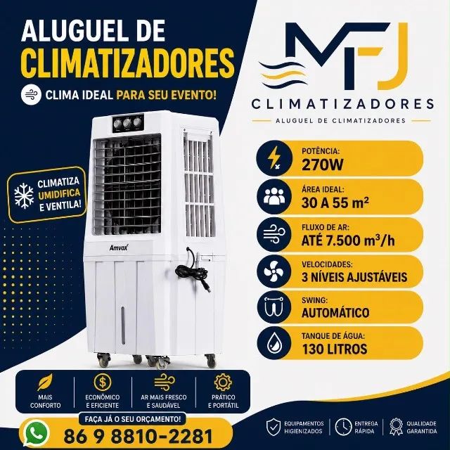 ALUGUEL DE CLIMATIZADORES