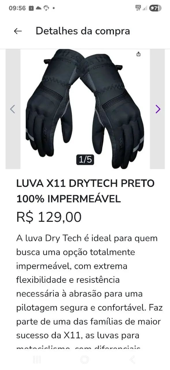 Luva x11 nova GG 