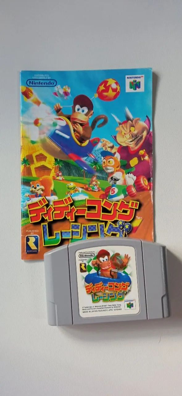 N64 ディディーコングレーシング ディディーコング Vídeo de Jogos - jp original 64 Nintendo N64 Racing Kong Diddy トイビズ1999 ゲームキャラクター