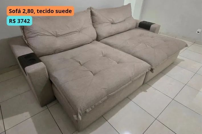 Sofá 2,80 (Não envio) - Foto 2
