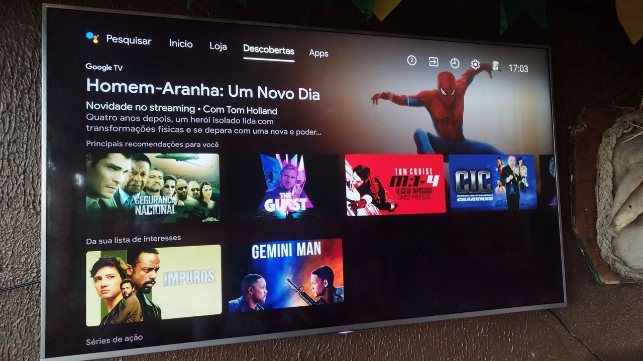 Smart 55"4k Perfeita toda original. - Foto 4