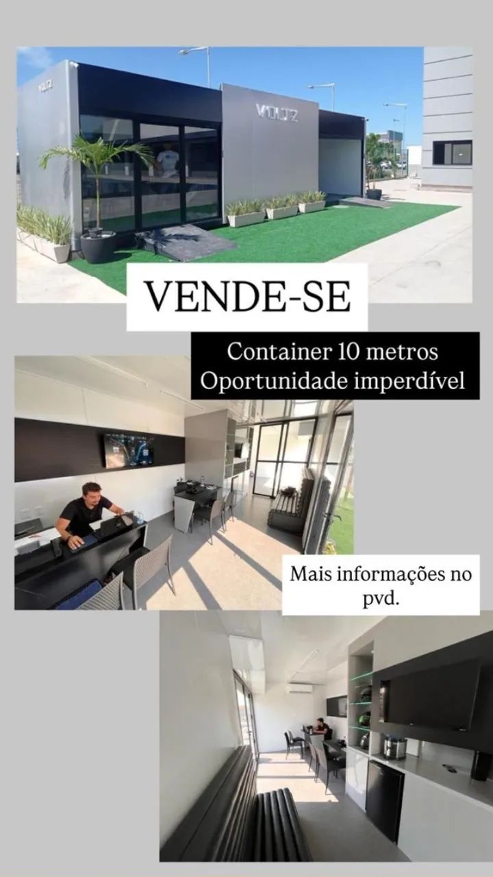 Módulo estilo contenner para escritório  - Foto 2