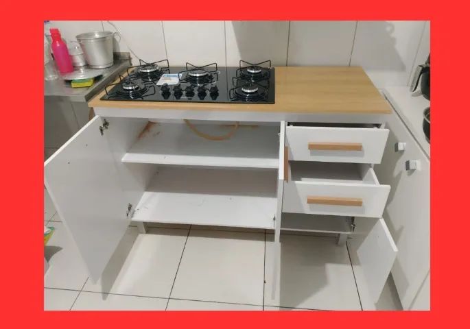 Balcão Cootkop 3 Gavetas Novo - Foto 5