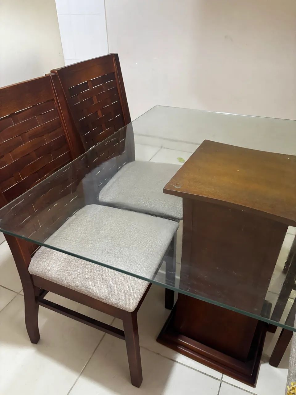 Mesa 4 lugares vidro 