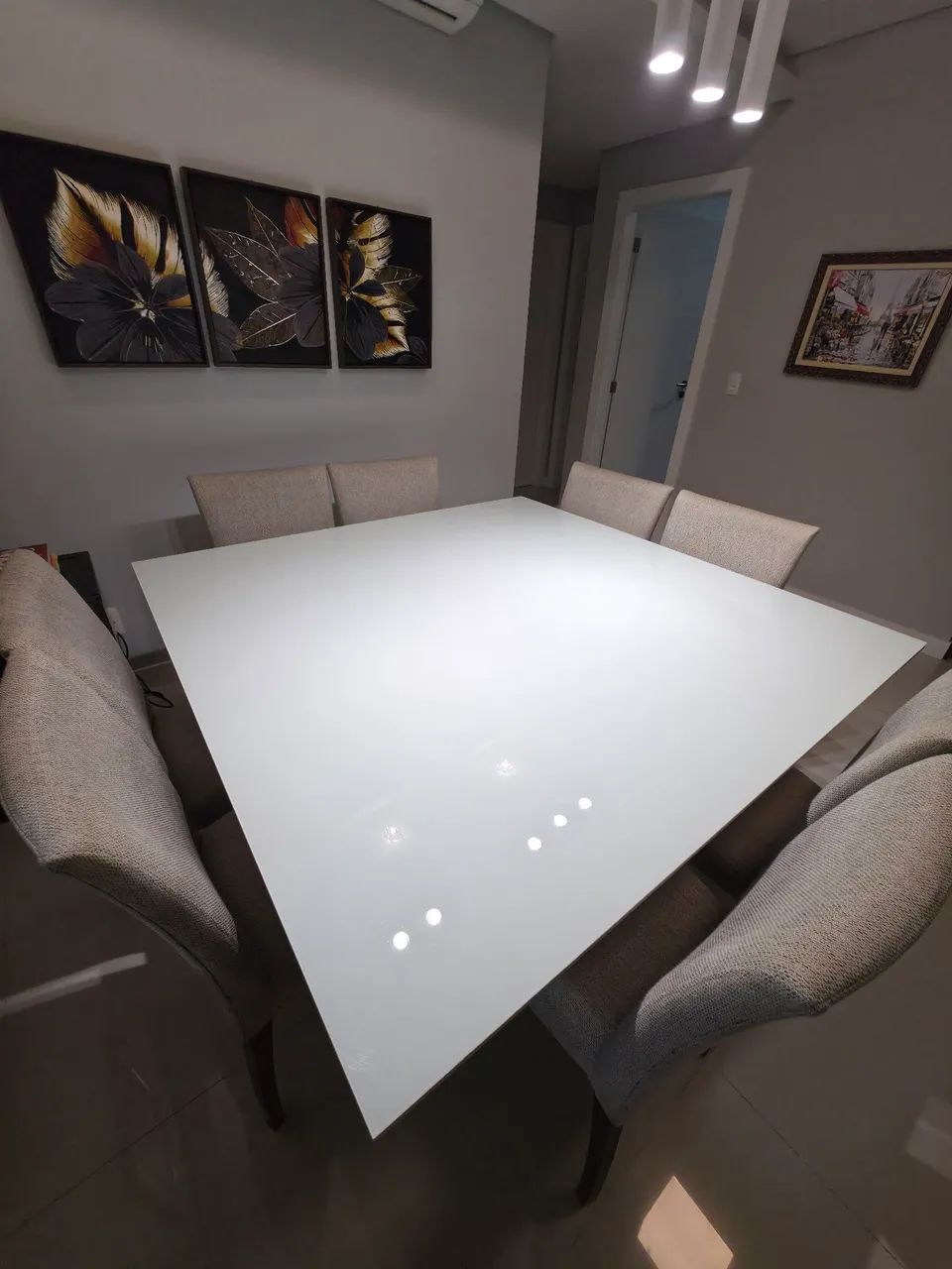 Mesa de jantar quadrada 8 pessoas - Foto 3