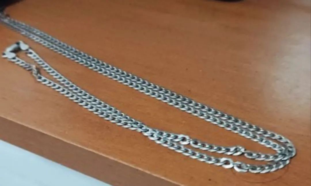 Corrente prata legítima 3mm 70cm - Foto 3