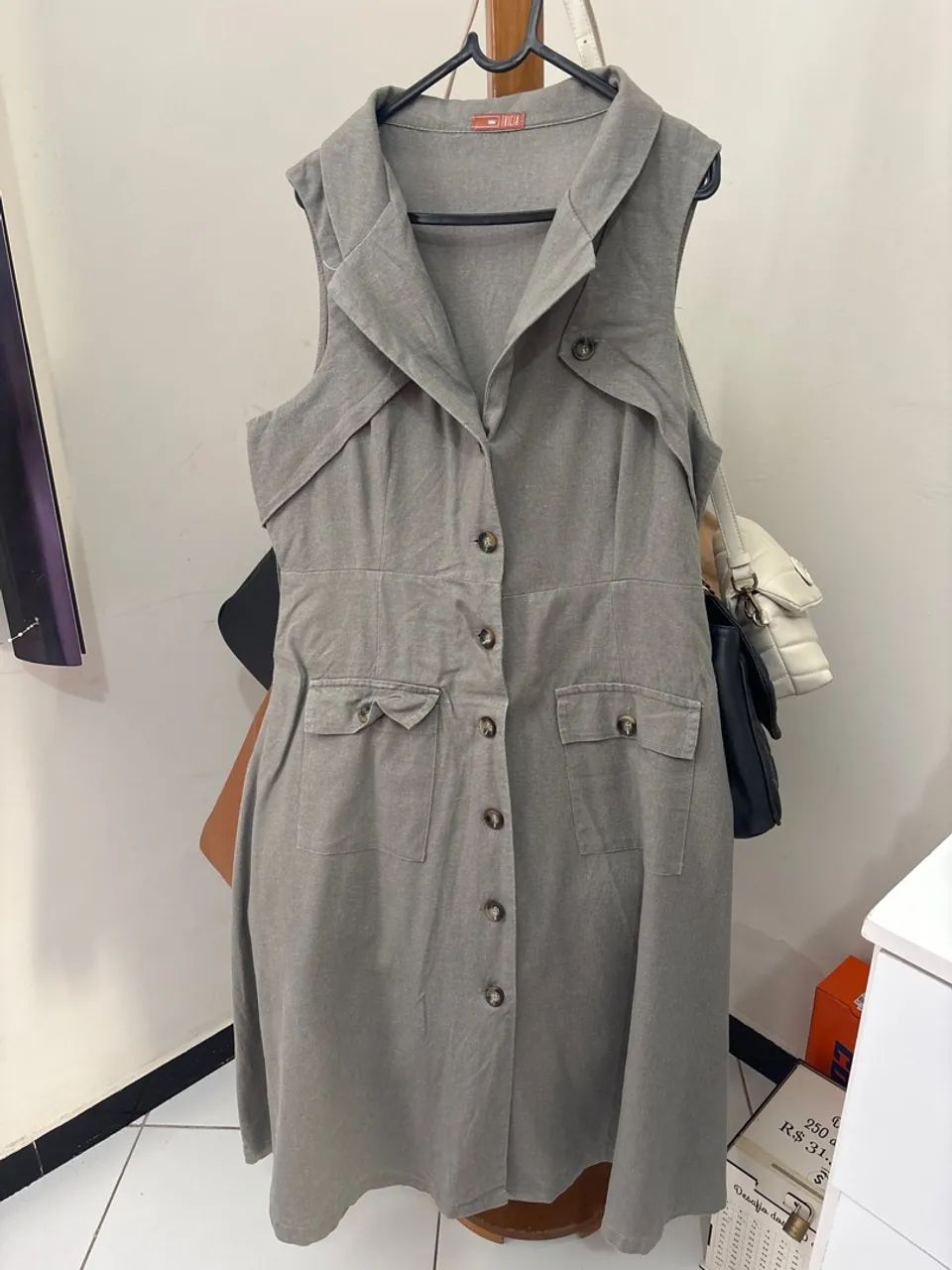 Vestido em linho