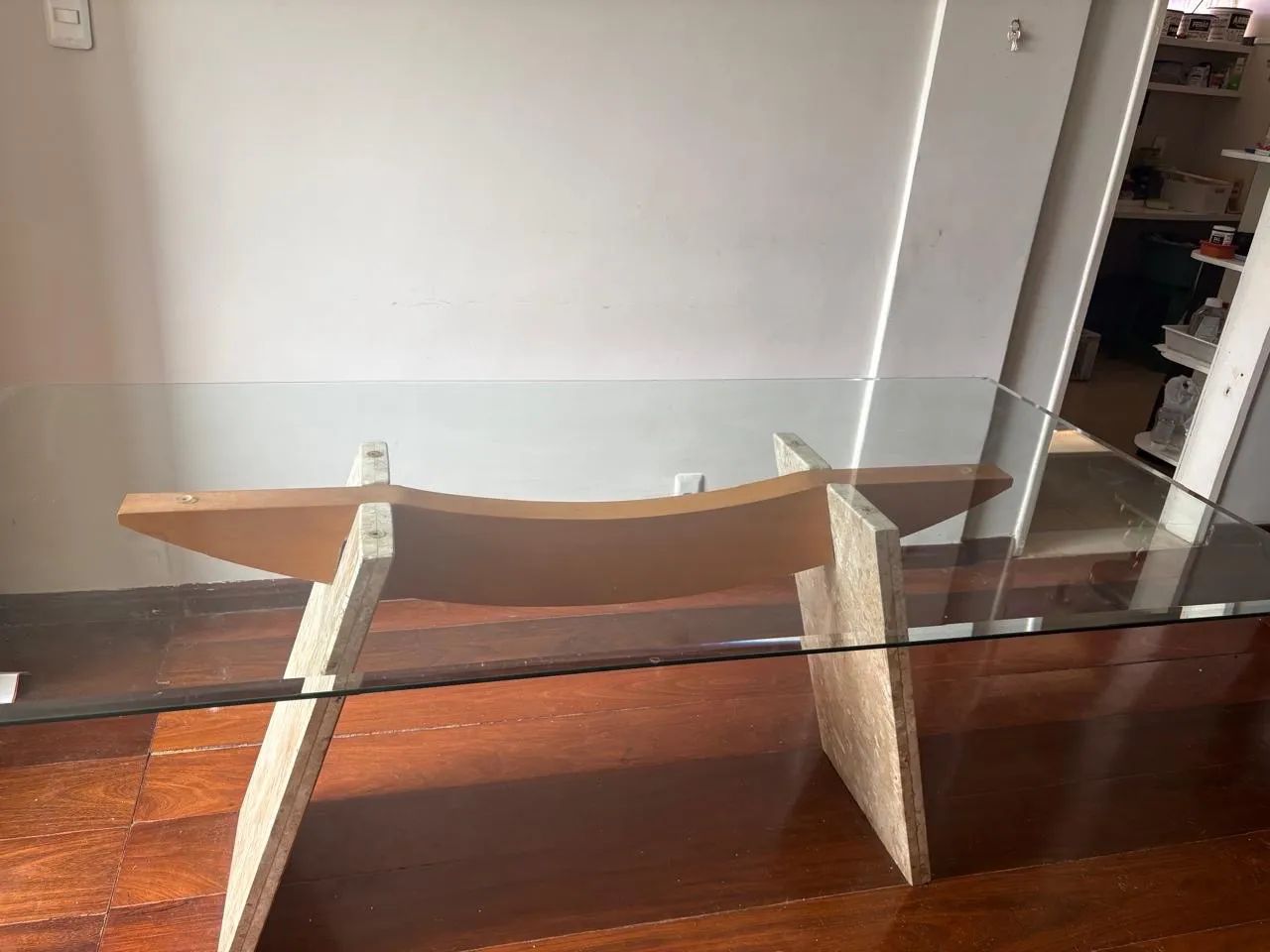 Mesa de Vidro 6 Lugares - Oportunidade!