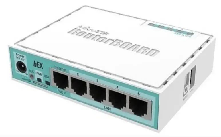 Roteador MikroTik Hex RB750Gr3 Branco - Foto 2