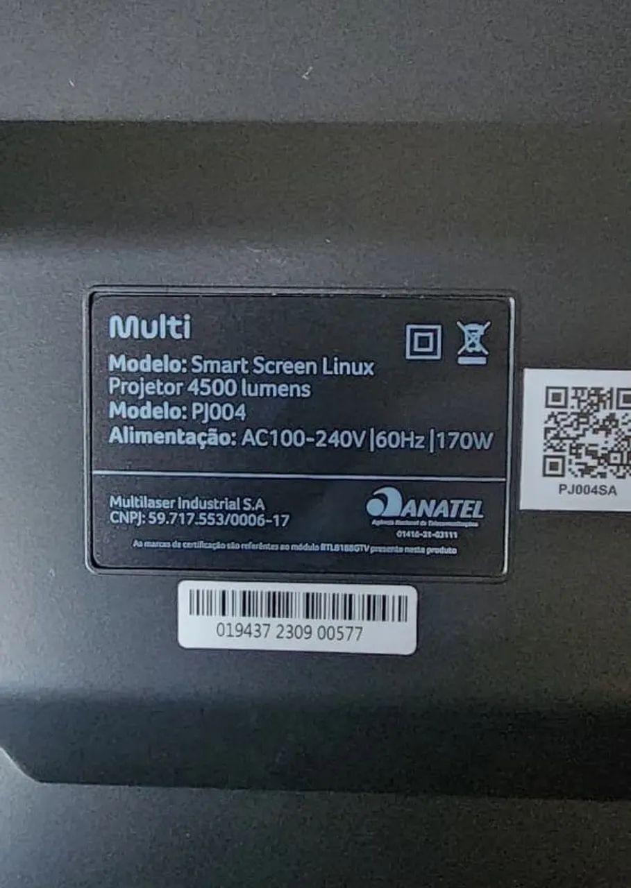  02 Projetores Multilaser Smart Screen Linux Com Função  - Foto 4