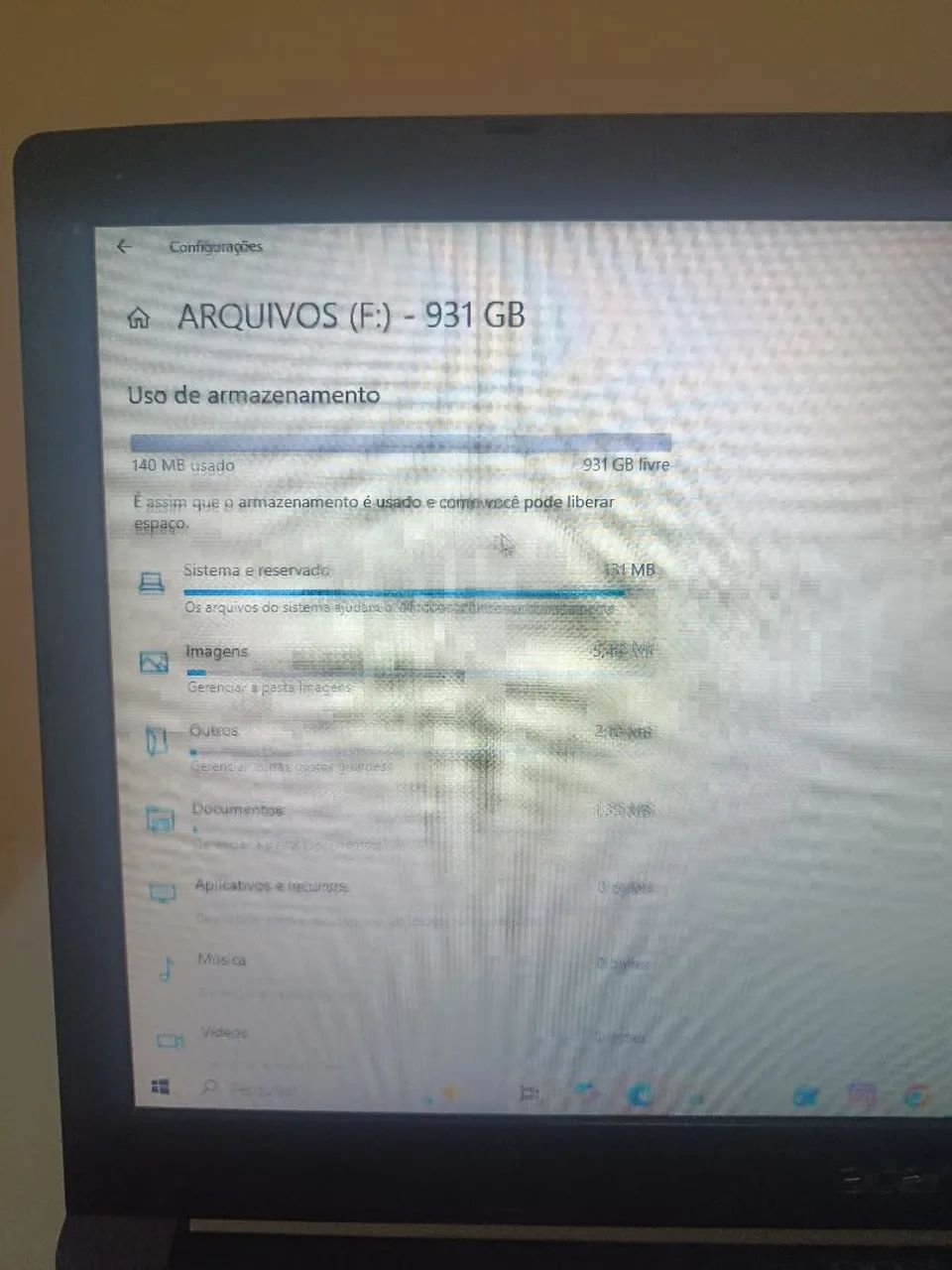 Notebook Acer i5 / 8 de ram / 1 tb de memória  - Foto 2