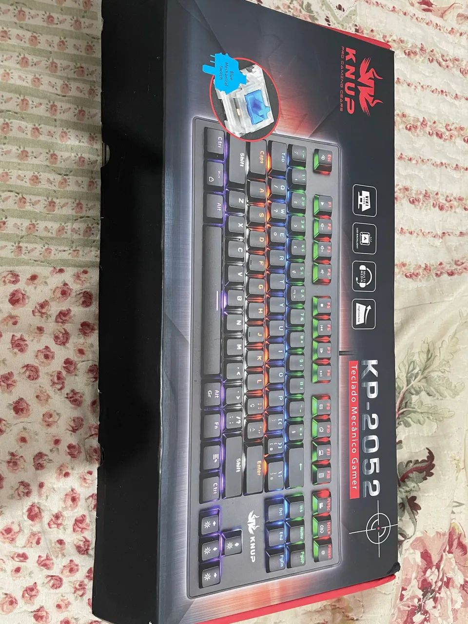 Teclado mecânico k-nup switch blue  - Foto 2