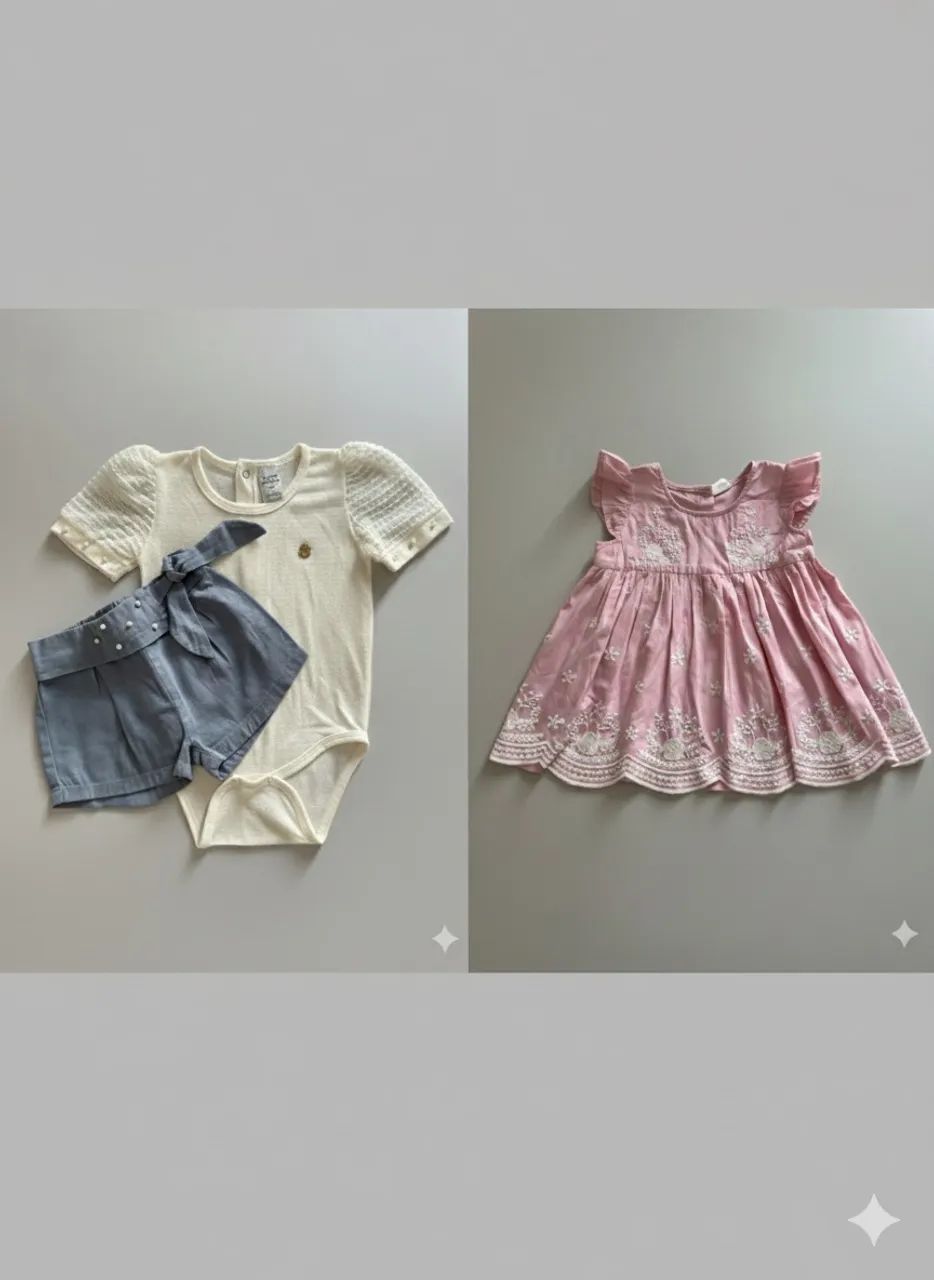 Lote de roupas de 1 a 2 anos Menina  - Foto 4