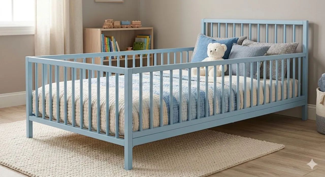 Cama industrial infantil com grade de proteção  - Foto 2
