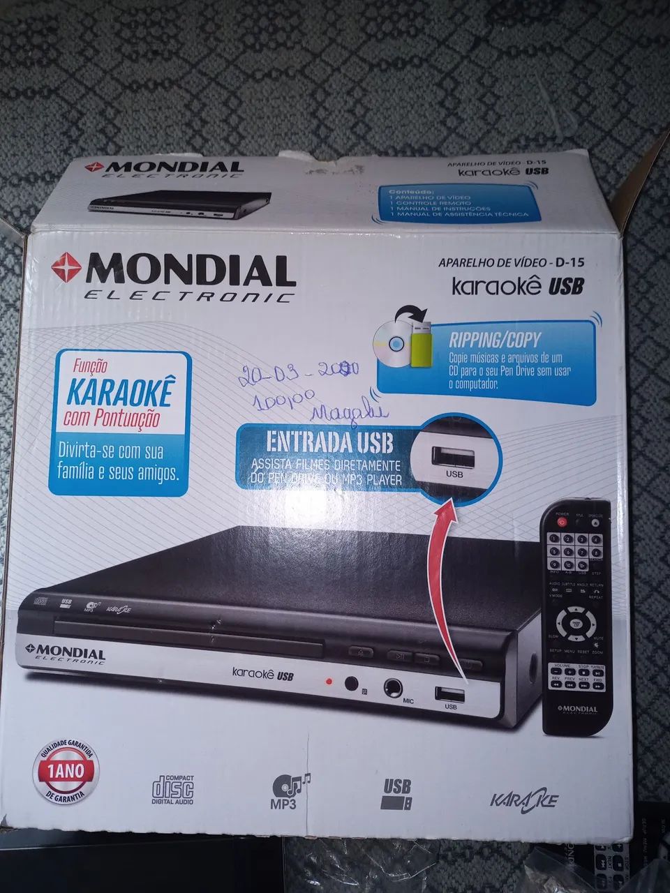 Vendo Dvd Mondial Electronic, novo nunca usado apenas caixa aberta. 