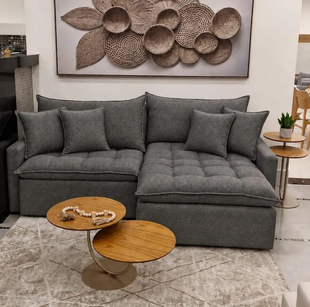 Sofá cama novo a pronta entrega tecido linho  - Foto 2