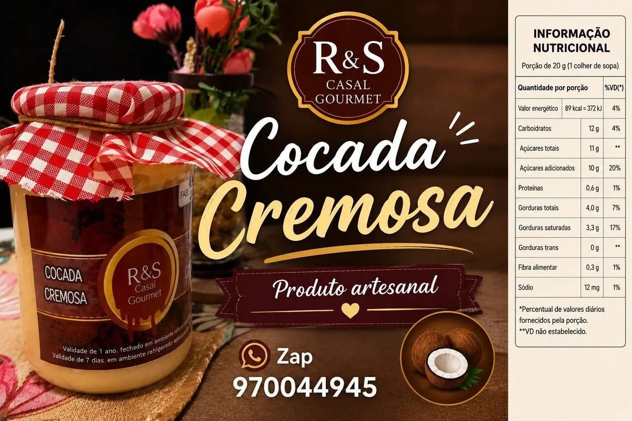 Cocada cremosa 