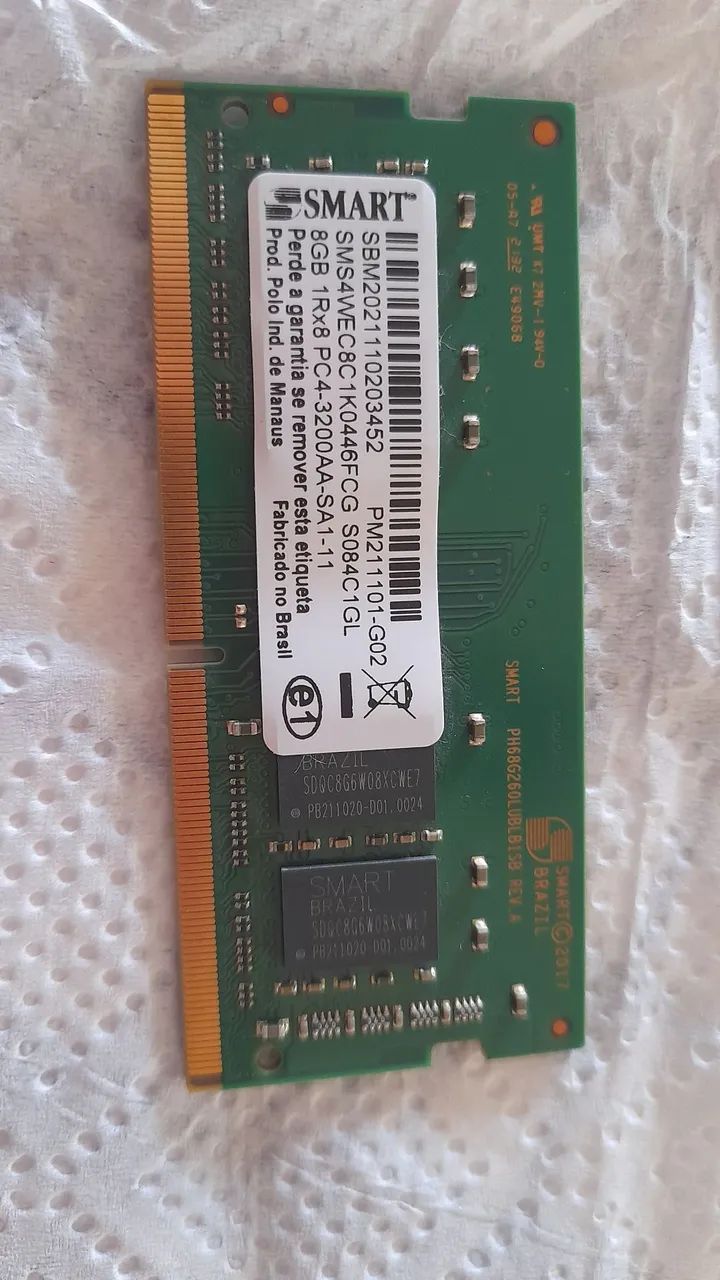 Memoria 8gb ddr4 3200mgz para notebook - Memória RAM - Messejana