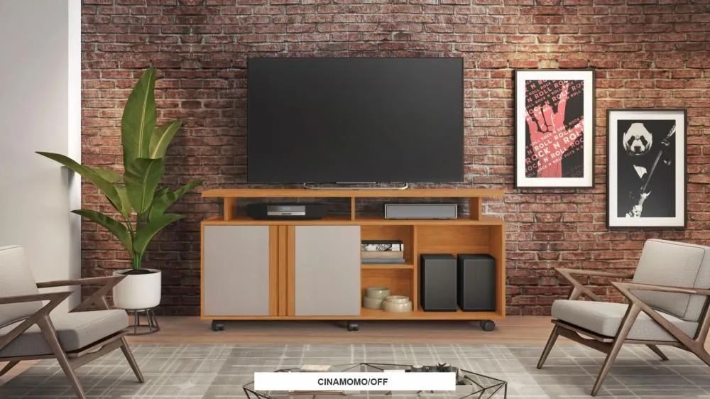 Rack com rodízios cinamomo off white (NOVO)  - Foto 2