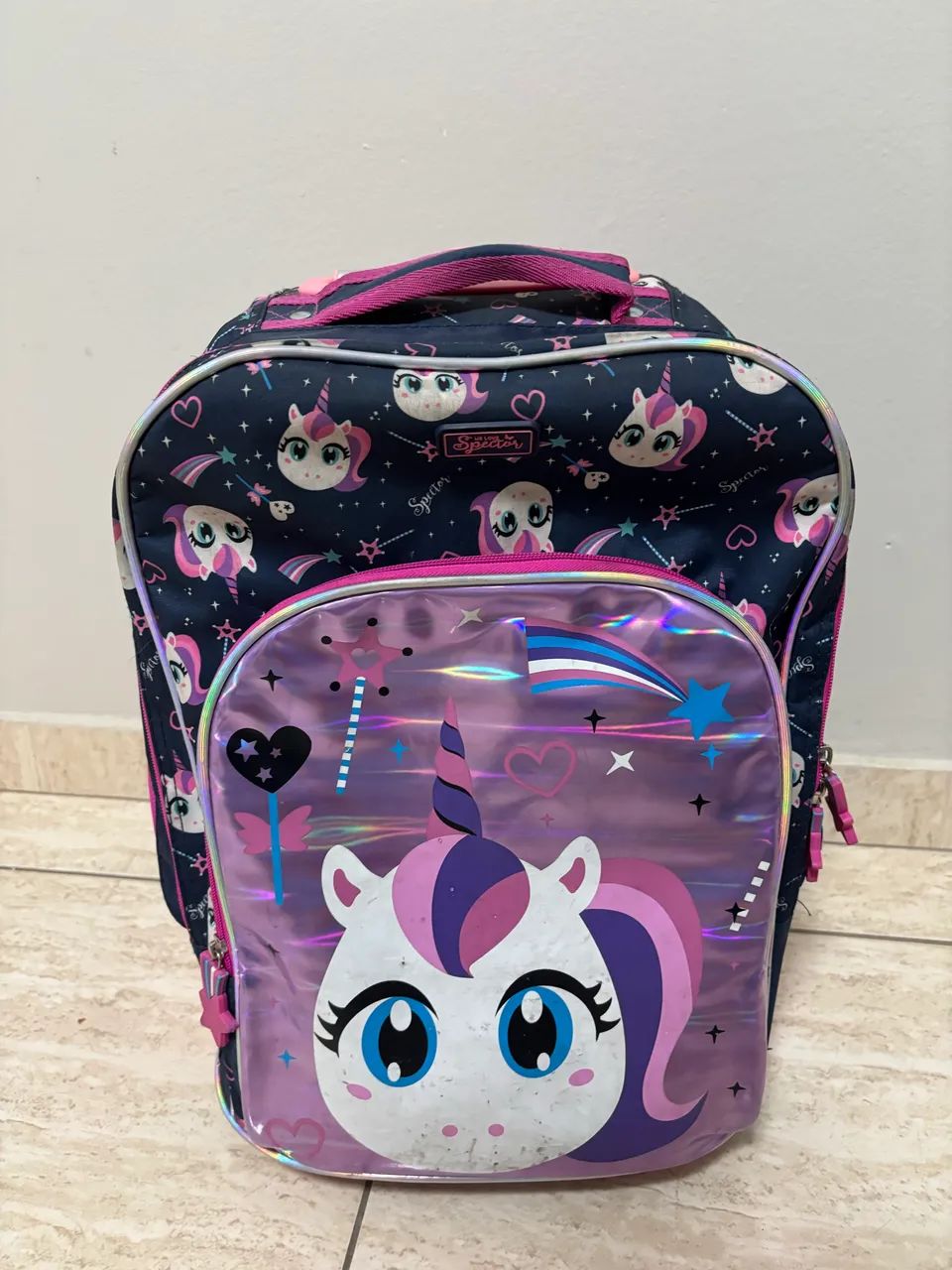 Mochila e lancheira Unicórnio Spector  - Foto 4