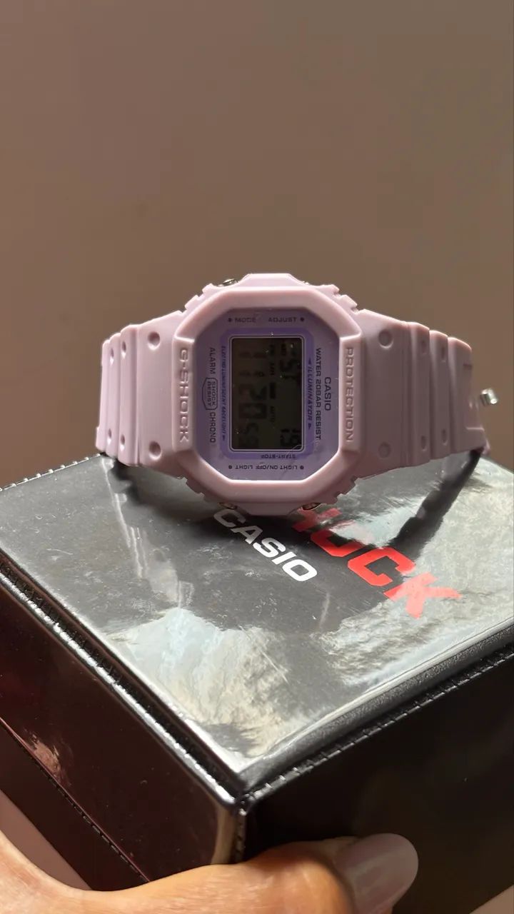 relógio casio g-shock na cor lilás - Foto 3