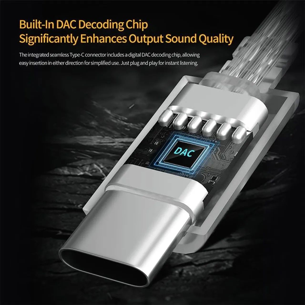 Cabo KZ Tipo C com Microfone e DAC Original - Novo Caixa Lacrada - Foto 4