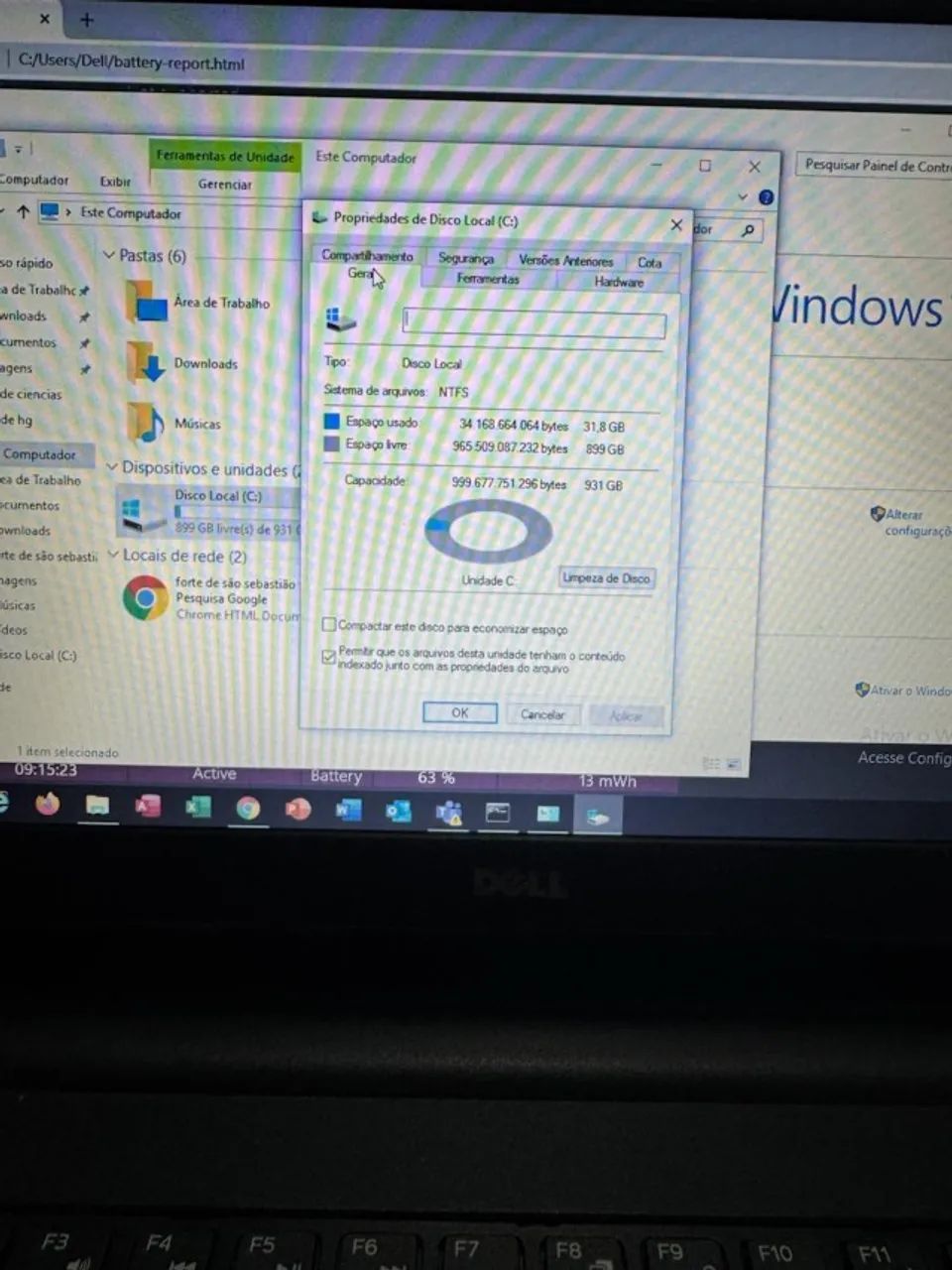 Notebook Dell - Intel Core i3 4005u - 1TB de HD - Venda Rápida - Foto 5