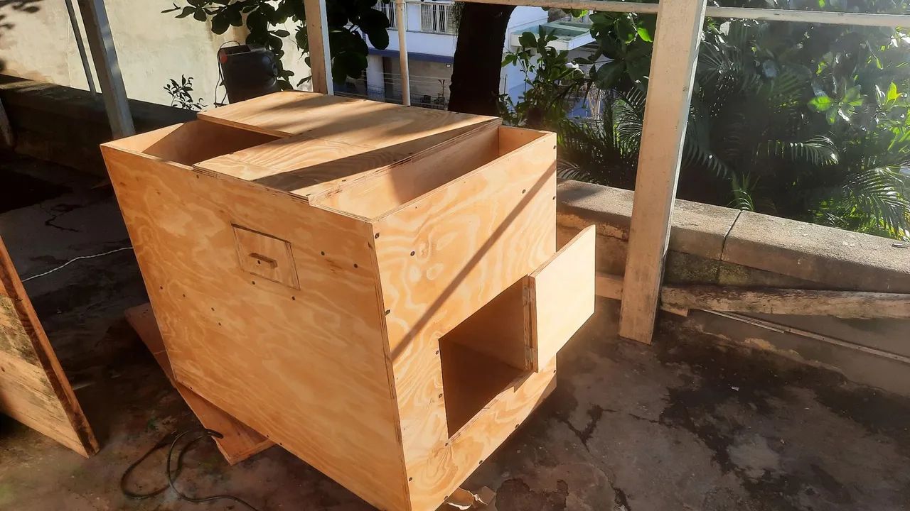 Compensado baú *projeto carrinho