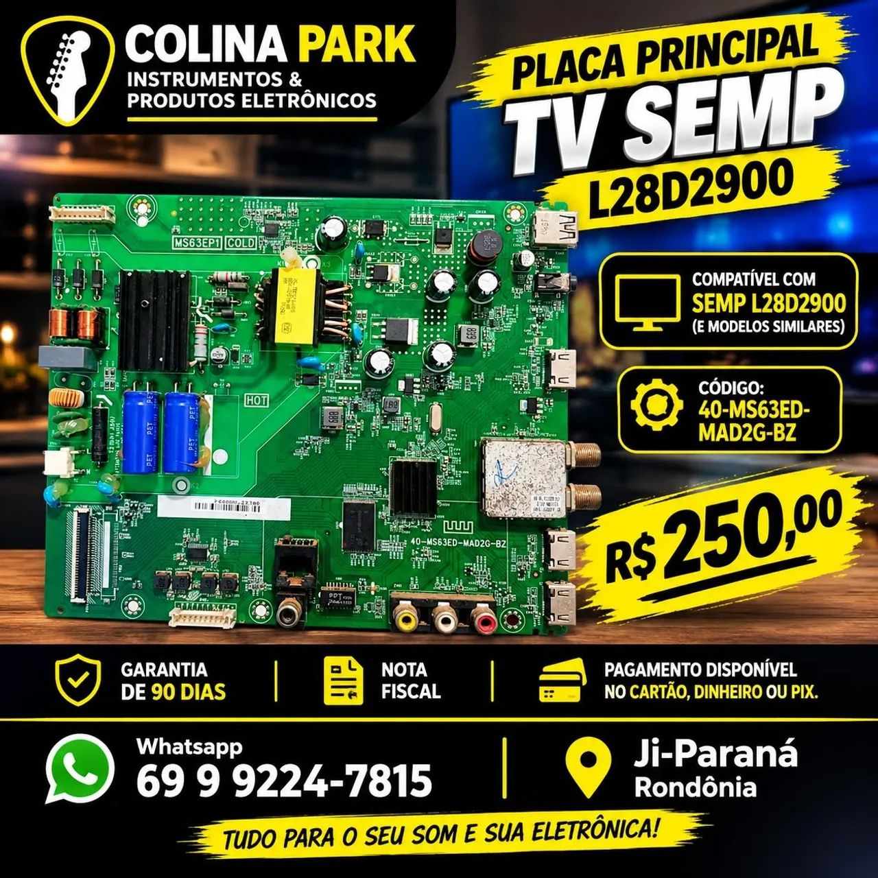 Placa Principal TV SEMP L28D2900