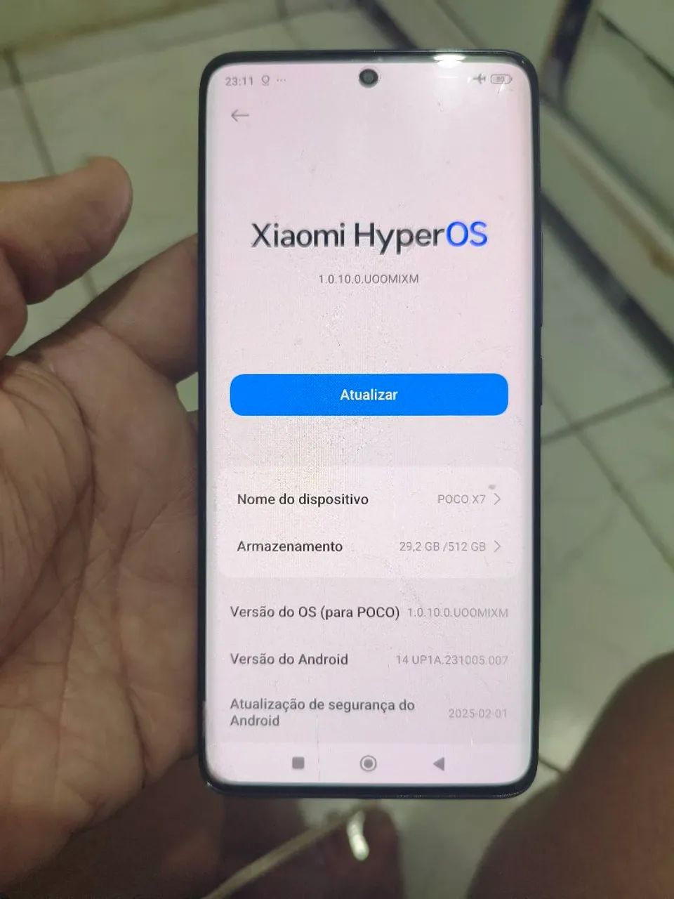 X7 512 gb semi novo 