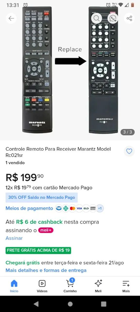Controle Marantz - Foto 3