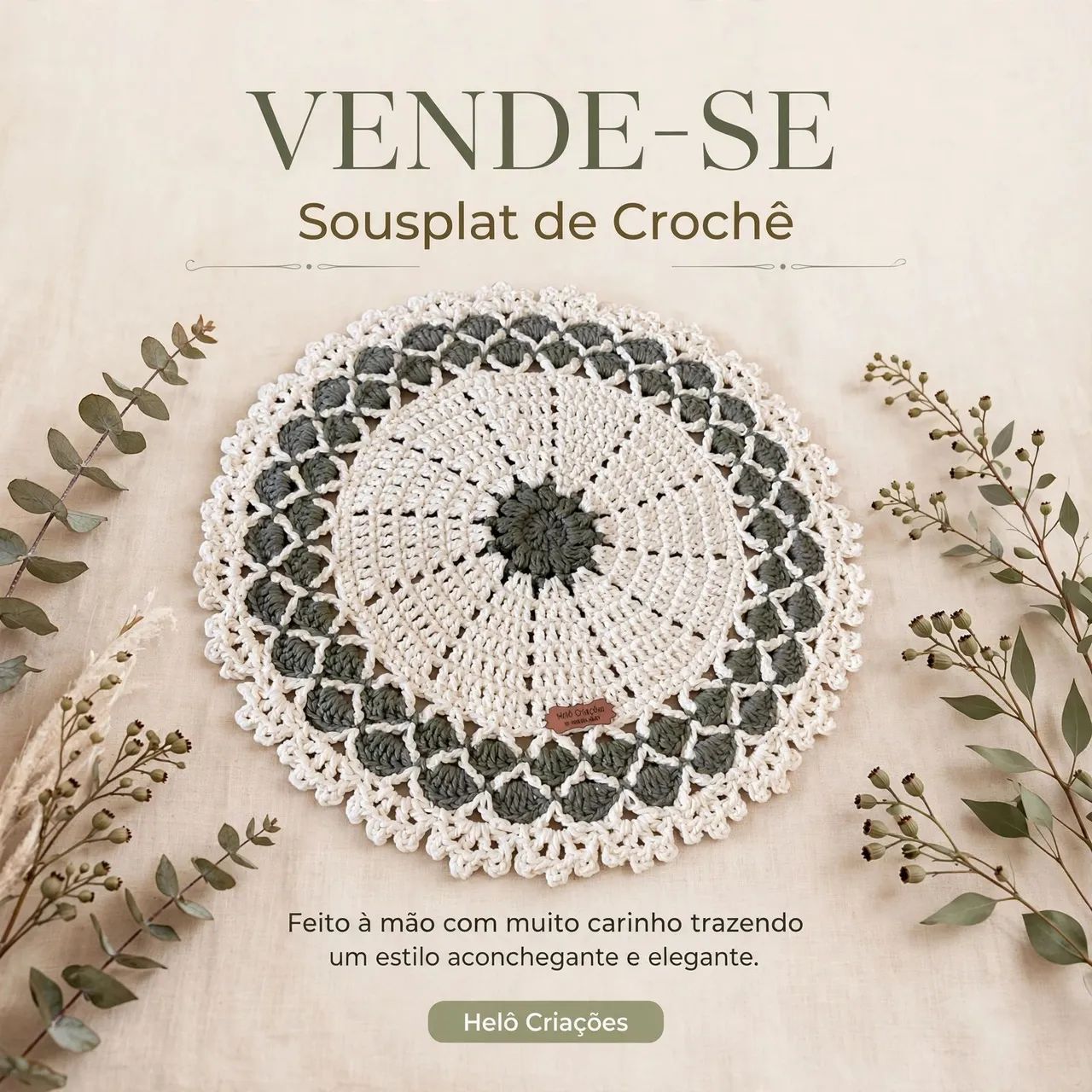 Sousplat de crochê