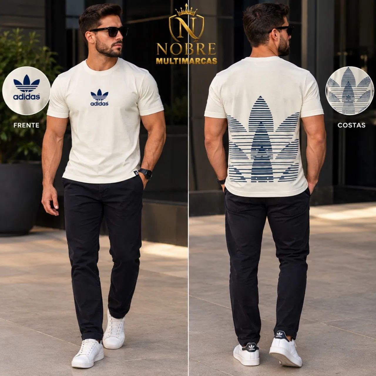 Camisas masculinas algodão fio 40.1