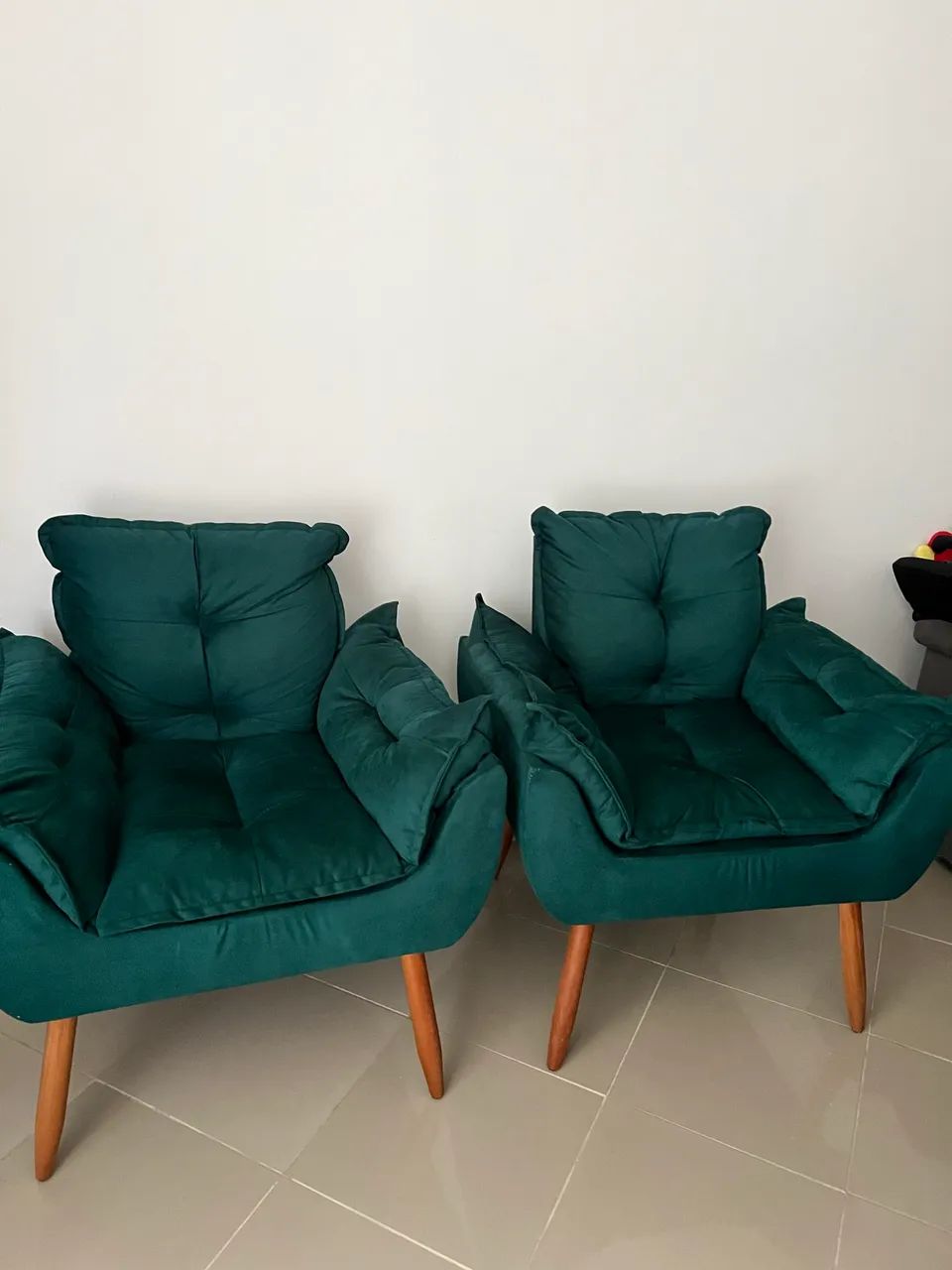 Kit 2 Poltronas Verdes Confortáveis - R$ 350 as Duas - Foto 2