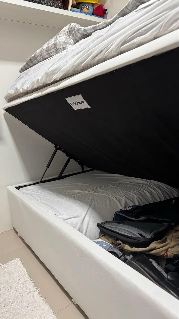 Vendo - Cama solteiro Baú  - Foto 3